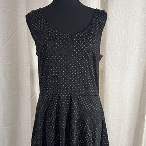 H&M Black Polka Dot Sleeveless Dress